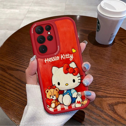 Sevimli Kedi Telefon Kılıfı – Kawaii Peluş Tasarım